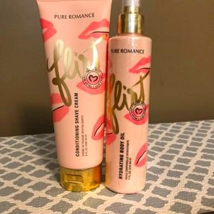 Coochy shave cream & body oil